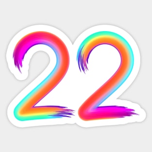 Brushed 22 Sticker